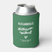 Groen Kamp Bruidsfeest Favoriet Blikjeskoeler (Blikje Voorkant)
