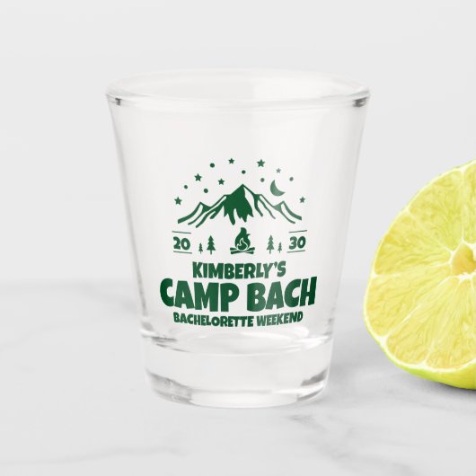 Groen Kamp Meisjesuitje Weekend Shot Glas (Voorkant)
