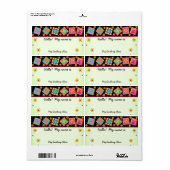 Groen kantelen blokkeren Kantel Naam tag Etiket (Full Sheet)