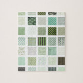 Groen kantelmozaïekpatroon legpuzzel (Verticaal)