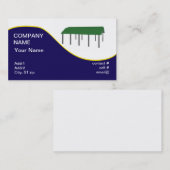 groen karton visitekaartje (Voorkant / Achterkant)