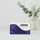 groen karton visitekaartje (Staand voorkant)