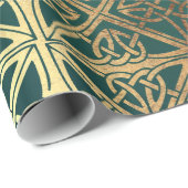 Groen Keltisch Cadeaupapier (Rol Hoek)