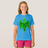 Groen Keltisch dragon Child T Shirt (Voorkant volledig)