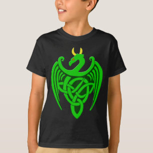 Groen Keltisch dragon Child T Shirt