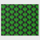 Groen Keltisch Dragon-inpakpapier Cadeaupapier (Vlak)