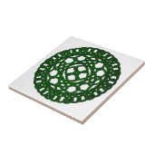 Groen Keltisch Knot Design Tegeltje (Zijkant)