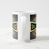 Groen Keltisch Kruis Mok (Achterkant)