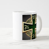 Groen Keltisch Kruis Mok (Voorkant rechts)
