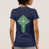 Groen Keltisch kruis t-shirt (Achterkant)