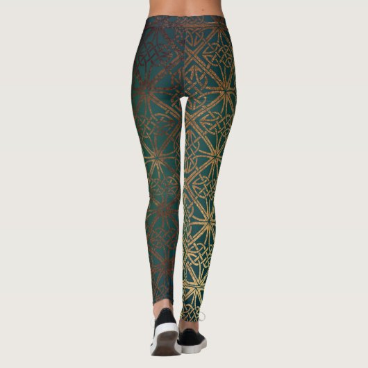 Groen Keltisch Leggings (Achterkant)