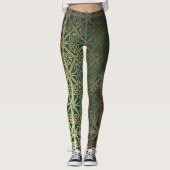 Groen Keltisch Leggings (Voorkant)