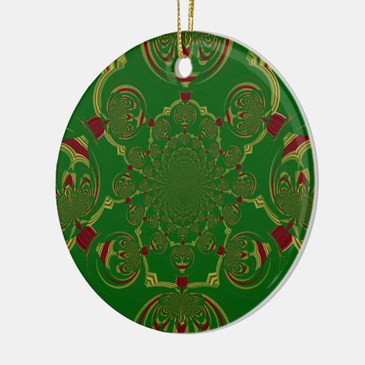  Groen Keramisch Ornament (Links)