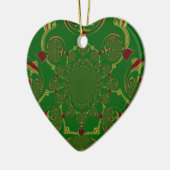  Groen Keramisch Ornament (Links)