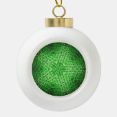 GROEN KERAMISCHE BAL ORNAMENT (Voorkant)