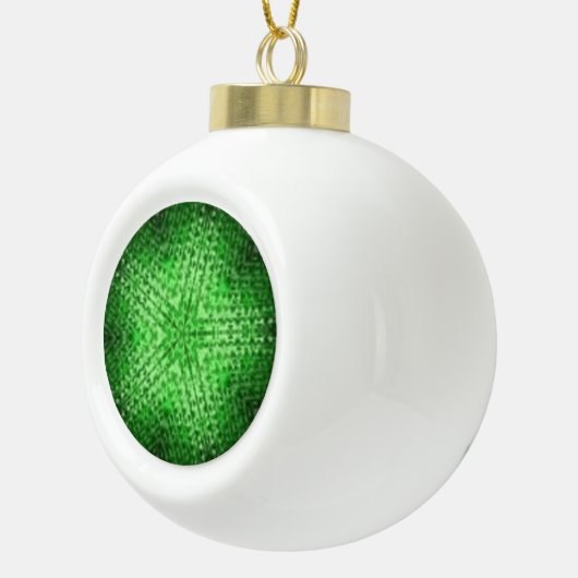 GROEN KERAMISCHE BAL ORNAMENT (Rechts)