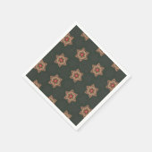  Groen Kerst Holly Keltisch Sterrenpatroon Servet (Hoek)