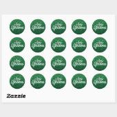 Groen Kerst sticker (Vel)