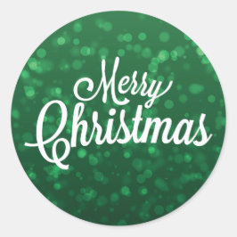 Groen Kerst sticker