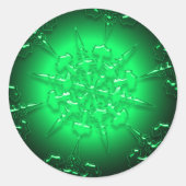 Groen Kerst sticker (Voorkant)