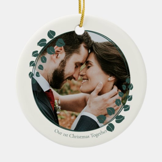 Groen kerstboom Ornament (Voorkant)