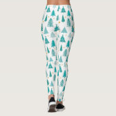 Groen kerstboombos leggings (Achterkant)