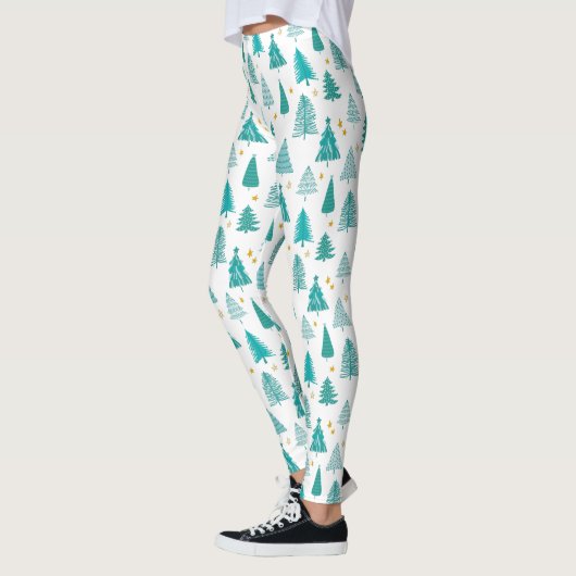 Groen kerstboombos leggings (Links)