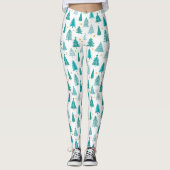Groen kerstboombos leggings (Voorkant)
