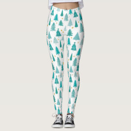 Groen kerstboombos leggings
