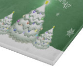 Groen kerstboomknipbord snijplank (Hoek)