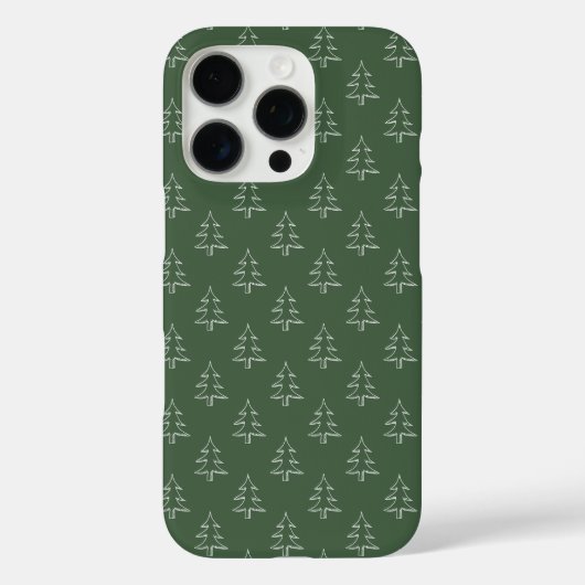 Groen kerstboompatroon Case-Mate iPhone case (Achterkant)