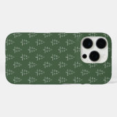 Groen kerstboompatroon Case-Mate iPhone case (Achterkant (horizontaal))