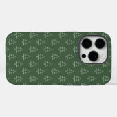 Groen kerstboompatroon Case-Mate iPhone case (Achterkant (horizontaal))