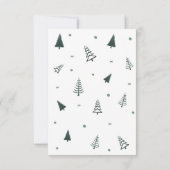 Groen kerstboompje Wenskaart Kaart (Achterkant)