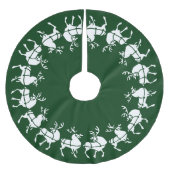 Groen kerstboomschilderfeest kerstboom rok (Voorkant)