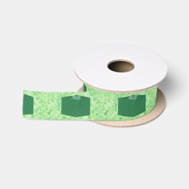 Groen kerstcadeau met strik schilderij lint
