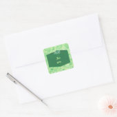 Groen kerstcadeau met strik Stickers (Envelop)