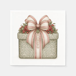 Groen Kerstcadeau Servet