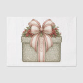 Groen Kerstcadeau Tissuepapier (Voorkant)