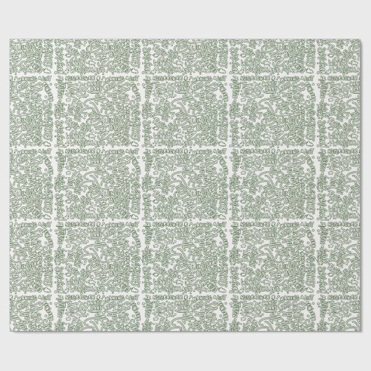 Groen kerstcadeaupapier cadeaupapier (Vlak)