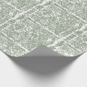 Groen kerstcadeaupapier cadeaupapier (Hoek)