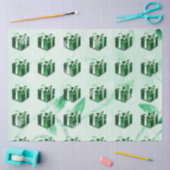 Groen kerstcadeaupapier tissuepapier (Craft)