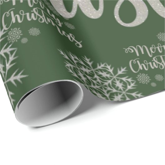 Groen kerstinpakpapier cadeaupapier (Rol Hoek)