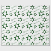 Groen Kerstmis Inpakpapier (Vlak)