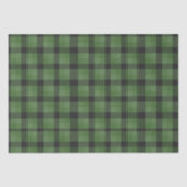  Groen Kerstmis plaid vakantie Cadeau Tissuepapier (Voorkant)