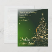 Groen kerstmotief met kerstboom. V2.0 (Voorkant / Achterkant)
