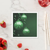 Groen kerstontwerp servet (Insitu)