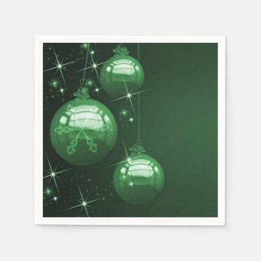Groen kerstontwerp servet (Voorkant)
