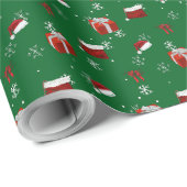 Groen kerstpapier cadeaupapier (Rol Hoek)