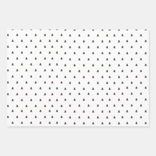 Groen kerstpapier voor de bosbouw inpakpapier vel (Voorkant 2)